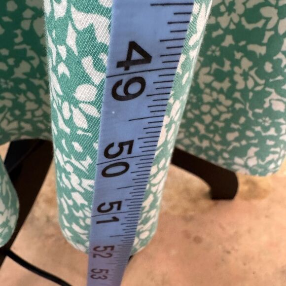 Lands' End Women’s Large Vneck Wrap Midi length Patterned Dress cotton - Picture 9 of 14